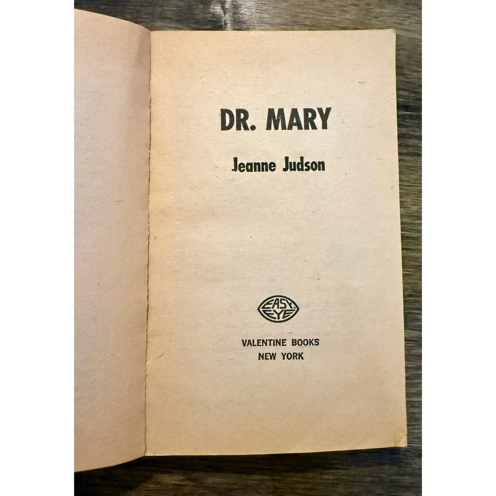 Valentine Books Doctor Mary Jeanne Judson No 117 Fair Large Print Romance Book